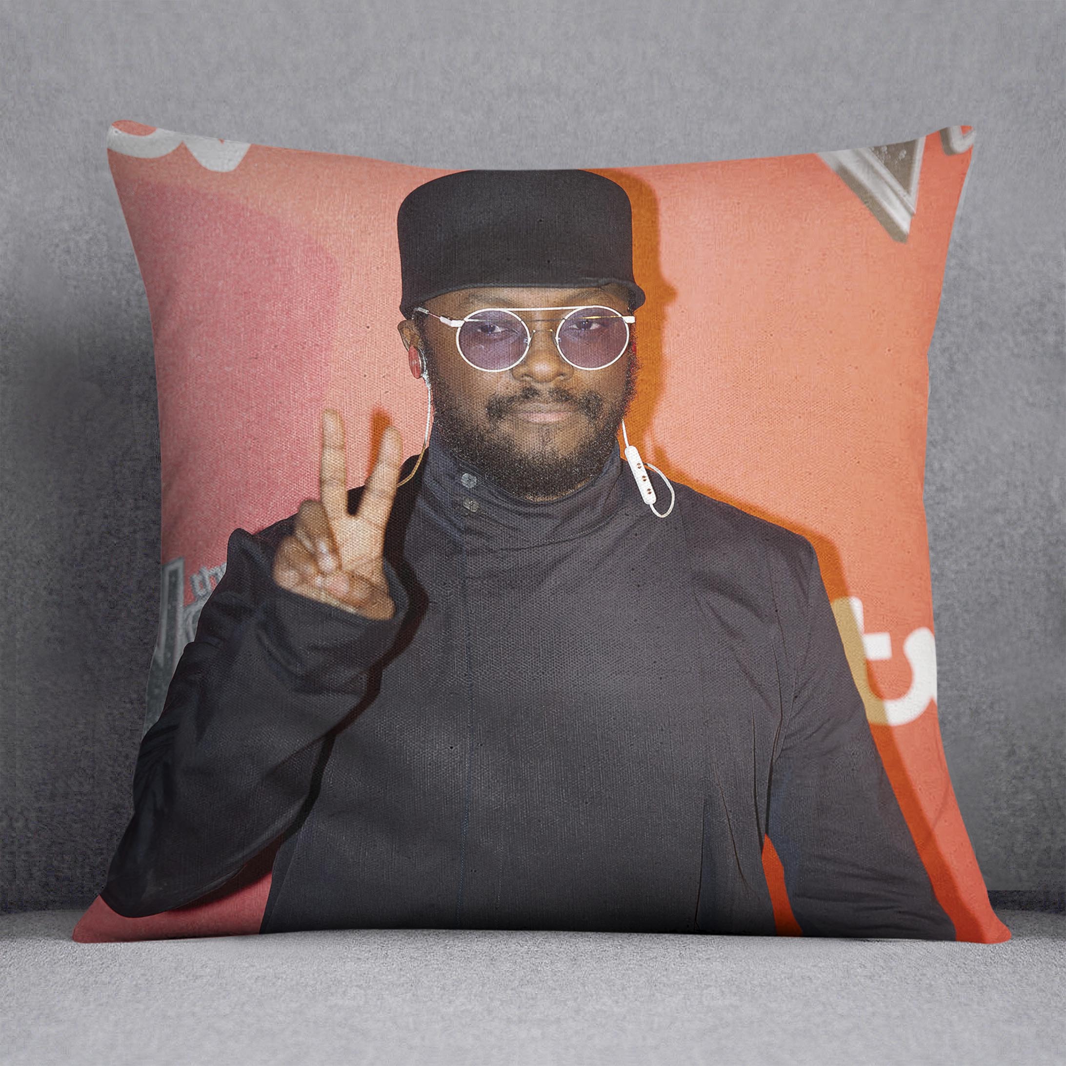 will I am in a hat Cushion